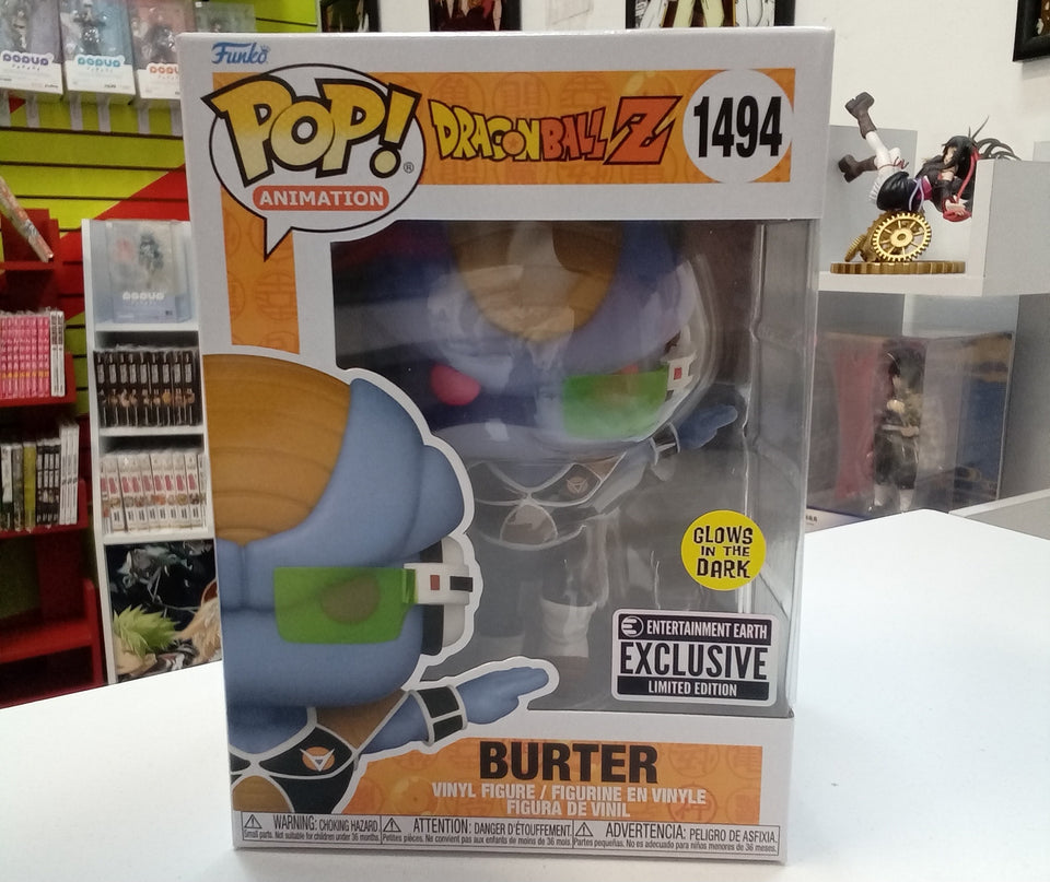 Funko POP! Dragon Ball Z Burter 1494 Entertaiment Earth Exclusivo glow in the dark