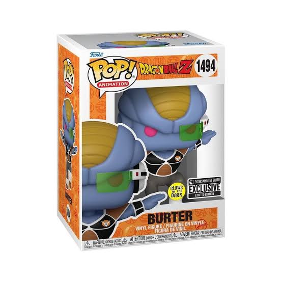 Funko POP! Dragon Ball Z Burter 1494 Entertaiment Earth Exclusivo glow in the dark