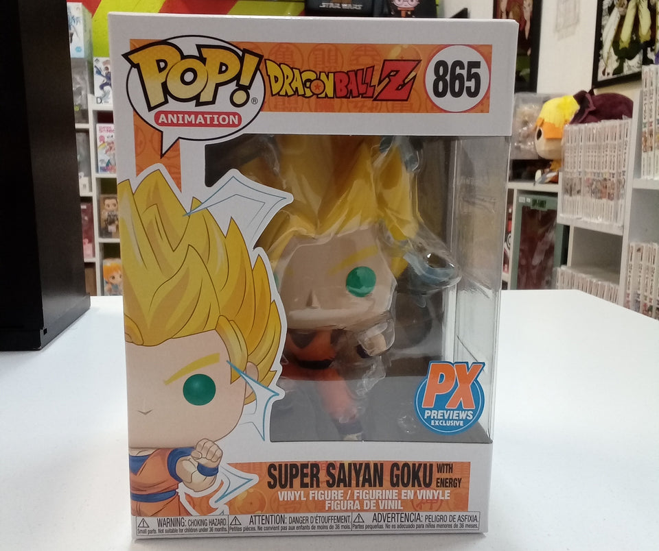 Funko POP! Dragon Ball Z Super Saiyan Goku with energy 865 PX