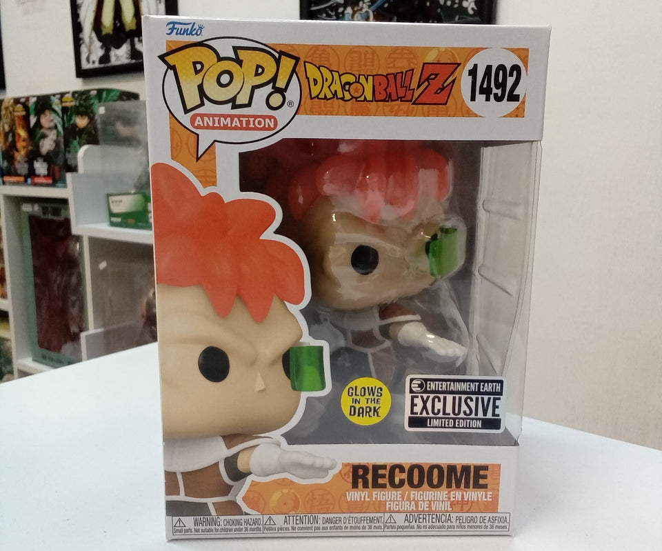 Funko POP! Dragon Ball Z Recoome 1492 Entertaiment Earth Exclusivo glow in the dark