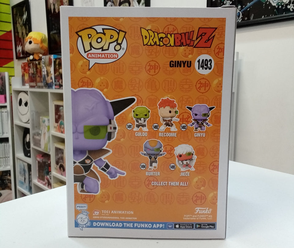 Funko POP! Dragon Ball Z Ginyu 1493 Entertaiment Earth Exclusivo glow in the dark