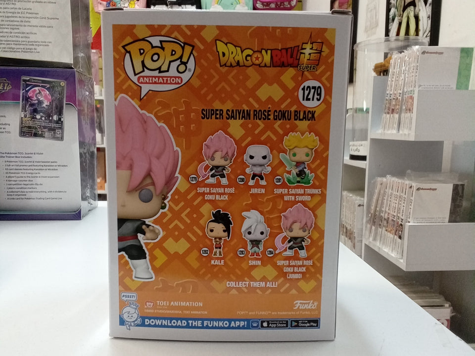 Funko POP! Dragon Ball Super Super Saiyan Rose Goku Black 1279 Entertaiment Earth Exclusivo glow in the dark