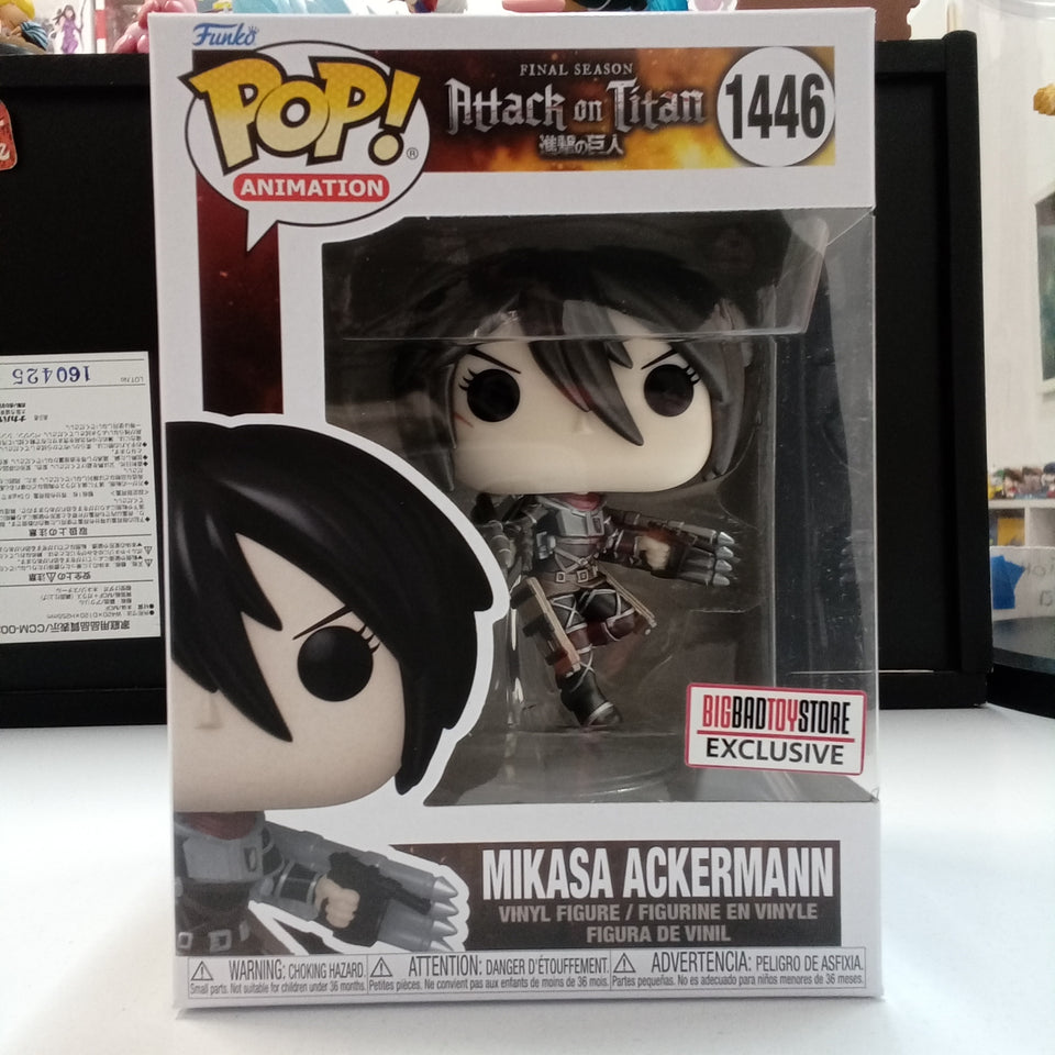 Funko POP! Attack on titan Mikasa Ackerman 1446 Exclusive BIGBADTOYSTORE