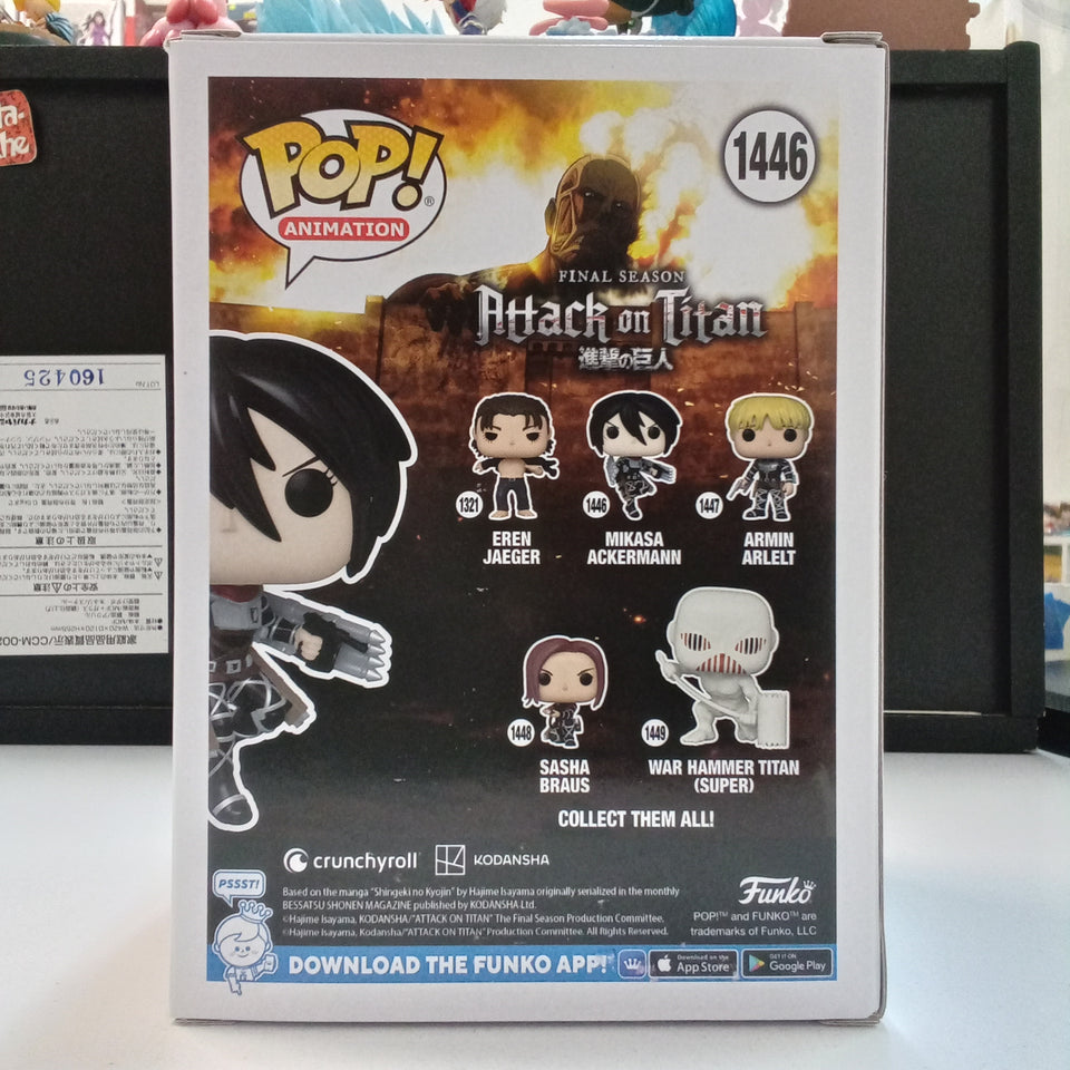 Funko POP! Attack on titan Mikasa Ackerman 1446 Exclusive BIGBADTOYSTORE