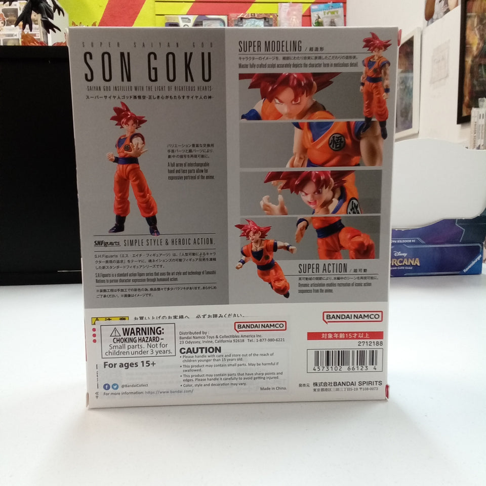 S.H.Figuarts Super Saiyan God Son Goku -The Saiyan God of Righteousness- Dragon Ball Super Bandai