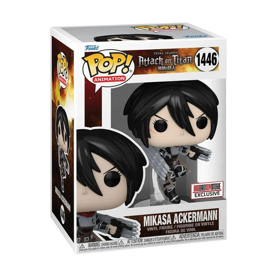 Funko POP! Attack on titan Mikasa Ackerman 1446 Exclusive BIGBADTOYSTORE