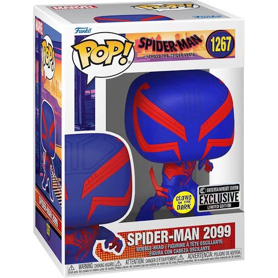 Funko POP! Marvel Spider-man across the spider verse Spider-man 2099 1267 Entertaiment Earth Exclusivo glow in the dark