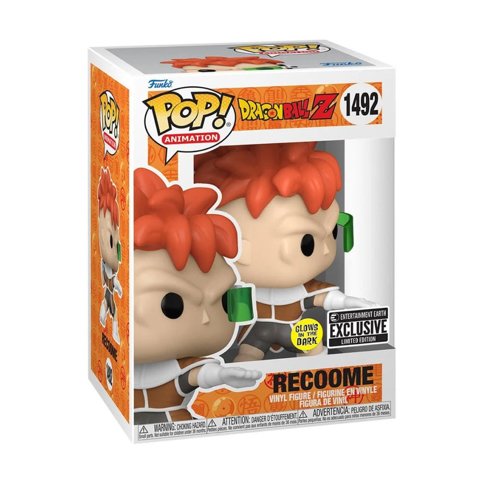 Funko POP! Dragon Ball Z Recoome 1492 Entertaiment Earth Exclusivo glow in the dark