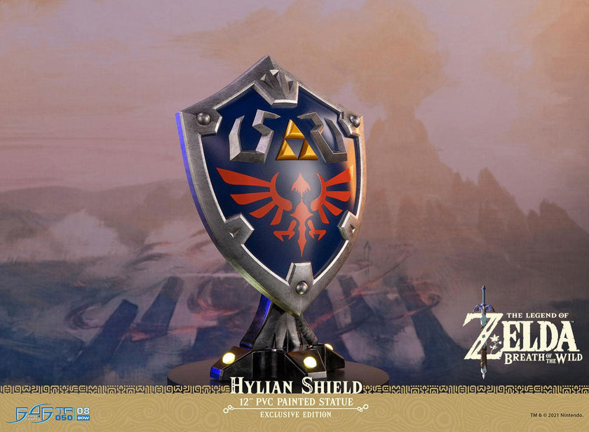 Legend Of Zelda Hylian Shield Con Luz Estatua