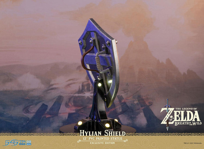 Legend Of Zelda Hylian Shield Con Luz Estatua
