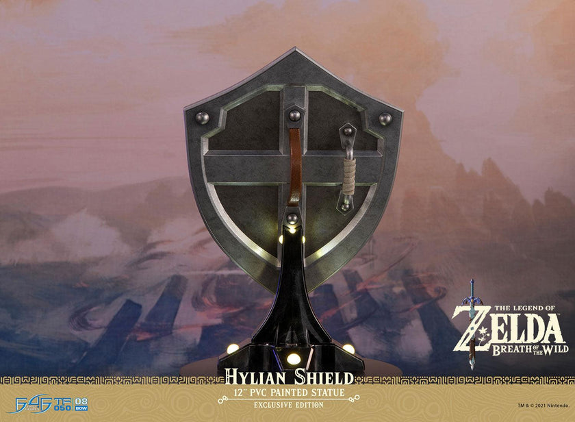 Legend Of Zelda Hylian Shield Con Luz Estatua