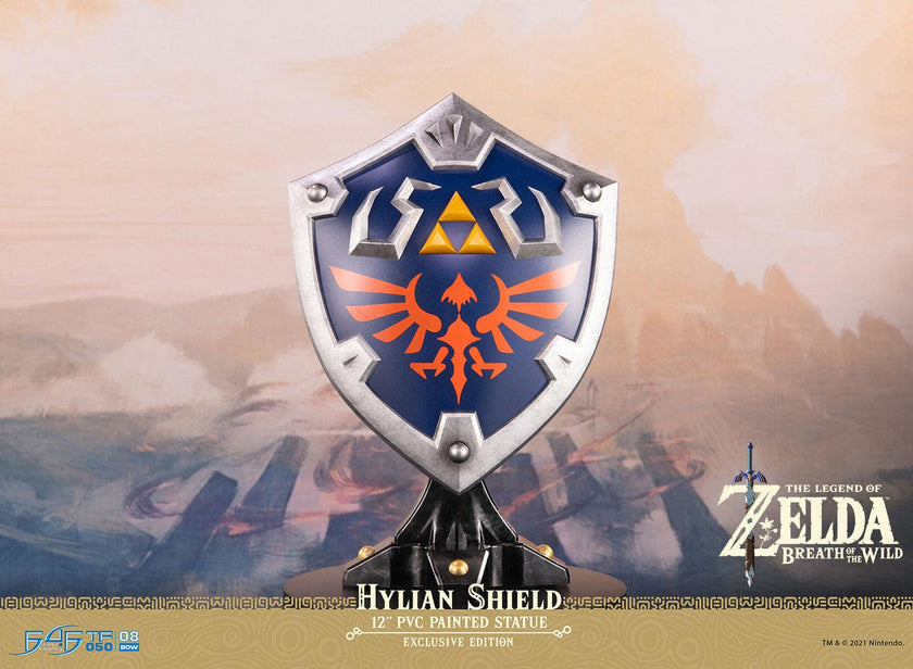 Legend Of Zelda Hylian Shield Con Luz Estatua