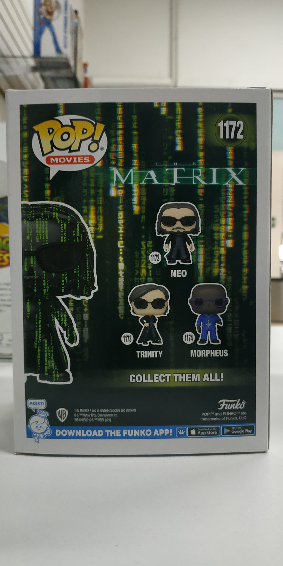 Funko POP! Matrix Neo 1172 Special Edition Glow in the dark