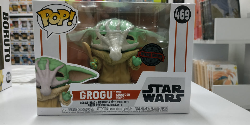 Funko POP! Star Wars Grogu w/ chrwder squid 469 Special Edition