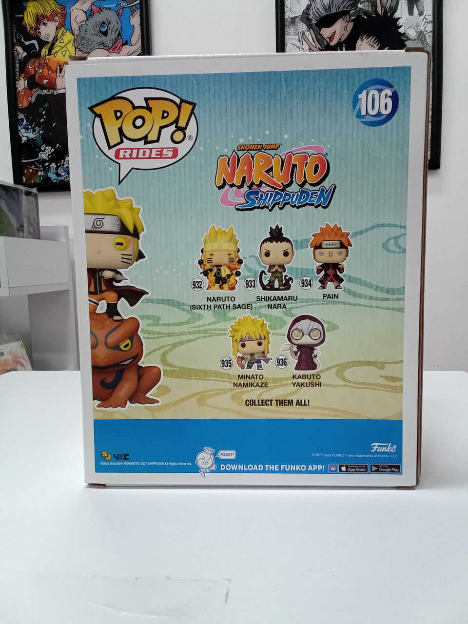 Funko POP! Naruto Shippuden Naruto on Gamakichi 106 Special edition