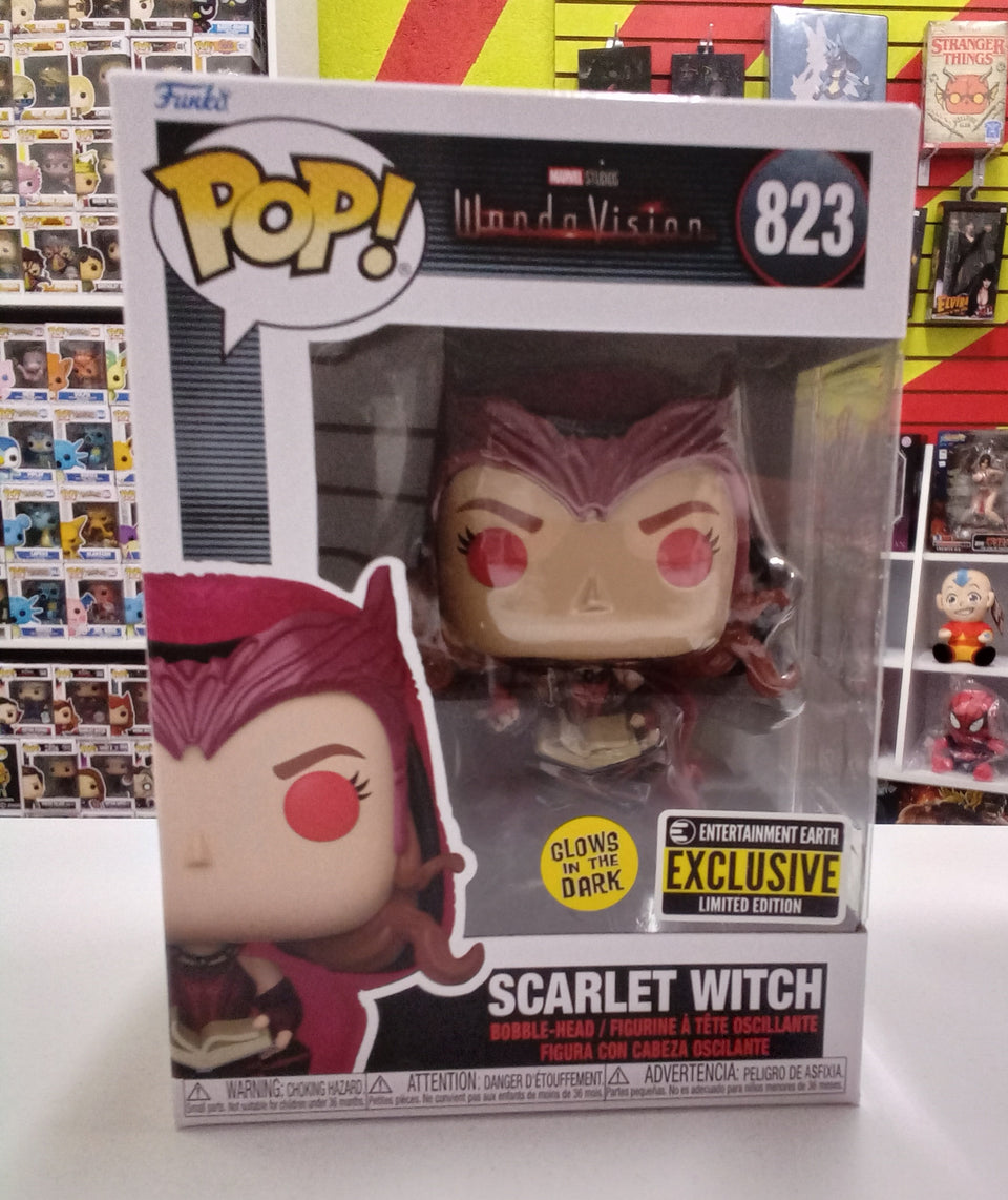 Funko POP! Marvel Wanda Vision Scarlet Witch 823 Entertainment Earth Exclusive (Glows in the Dark)